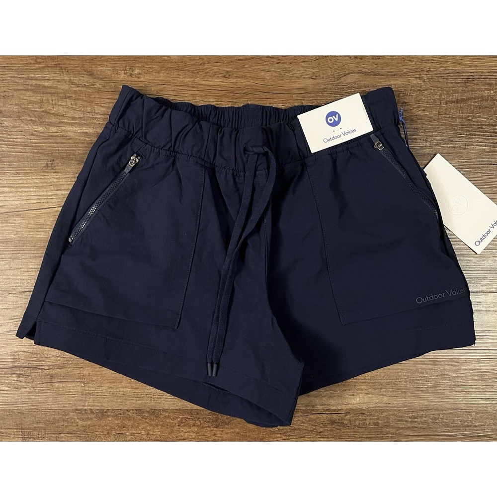 Outdoor Voices Women's RecTrek Short Size Medium Navy New I5